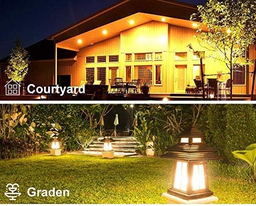 12V BA15S S8 SC Bayonet Single Contact Base 1156 1141 3W LED Light Bulb 2700K Warm White,AC/DC 12volt Landscape Path Deck RV Camper Marine Boat Trailer Lighting,Pack of 5