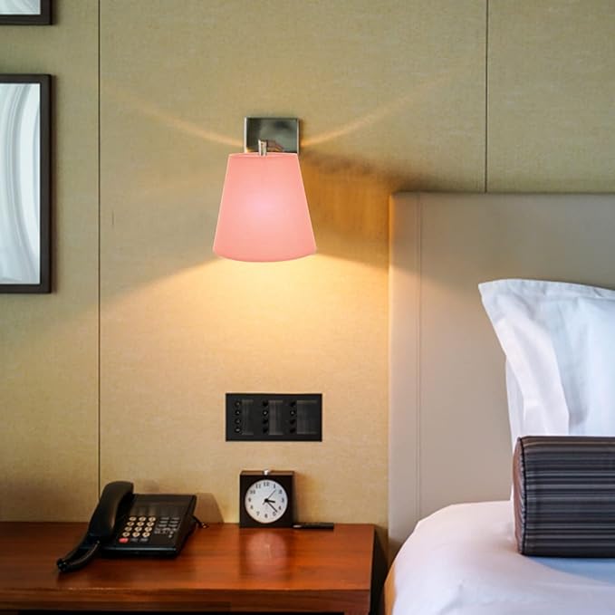 Lurrose Drum Lamp Shades Fabric Lampshade Cloth Lamp Shade Wall Lamp Covers Replacement Lamp Shade for Table Floor Pendant Lamp, Dining Table Decor