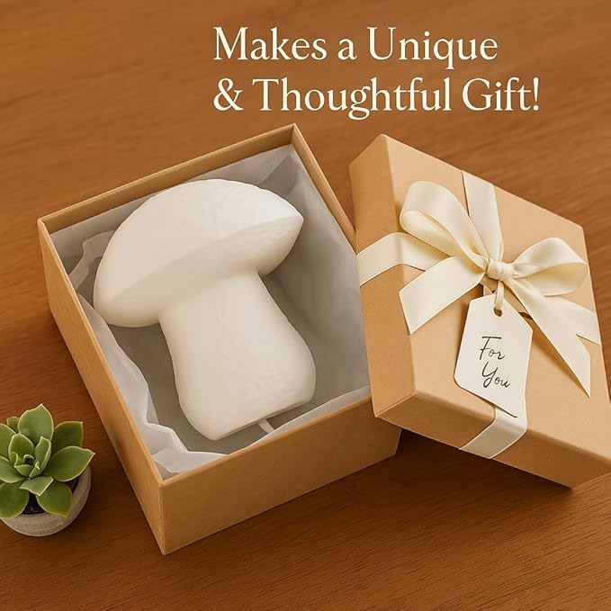 Mushroom Lamp - Small Bedside Night Light with Remote - 13 Color Options, Dimmable & USB Powered - Cozy Ambient Lighting for Bedroom, Kids Room, Dorm - Aesthetic Small Table Lamp Gift