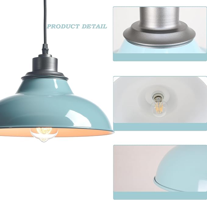 Pendant Light Fixture Modern Pendant Lights Kitchen Island for Breadfast Nook Bar Dinning Room Coffee Shop Sea Blue Green Nordic Style