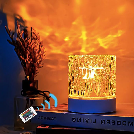 16 Colors Northern Lights Water Ripple Lamp, Ocean Wave Projector Light,Dimmable Water Effect Led Light,Ceiling Projector Lights for Bedroom Office Bar Party Living Room Christmas Gifts