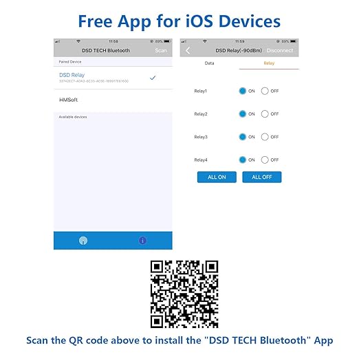 DSD TECH SH-BT01E Bluetooth Relay for iPhone and Android