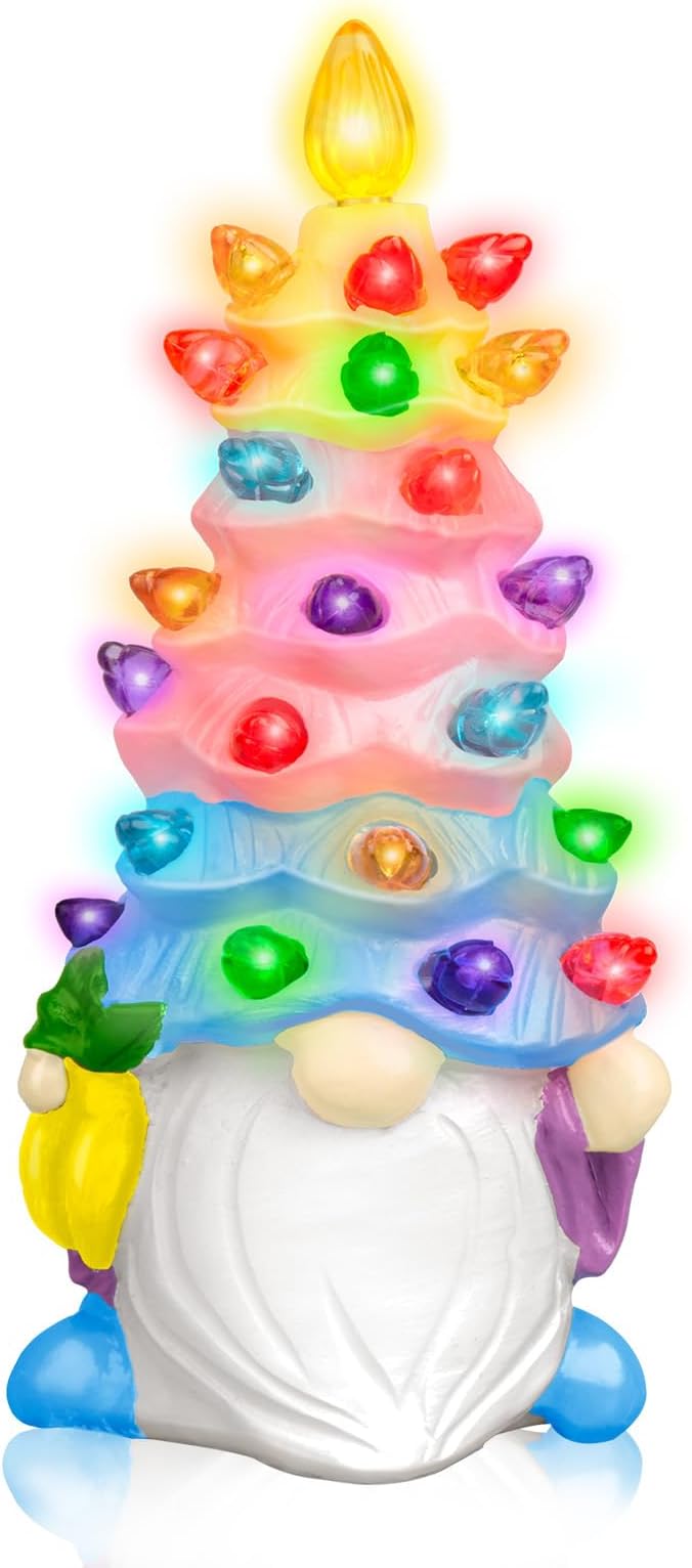 Easter Gnomes Decorations Glowing Easter Carrot Gnome Decoration Resin Spring Figurines Gifts Garden Statue Welcome Decor for Indoor Outdoor Theme Party Basket Stuffers Filler