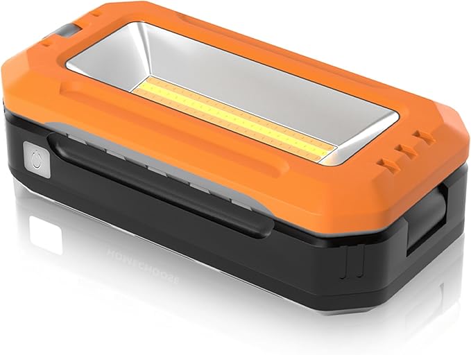 LED Work Light, Rechargeable Work Light with Magnet Base & Hanging Hook, 7000mAh Battery, Cordless Portable Work Lights, Small Bright for Car Repairing & Mechanics, Emergency, Outdoor