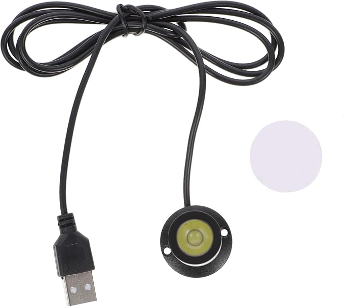 Uonlytech 2 Pack Showcase Small Spot Light Indoor USB Small Led Spotlight USB- Powered Spotlight for Displays Showcase Jewelry, Warm White