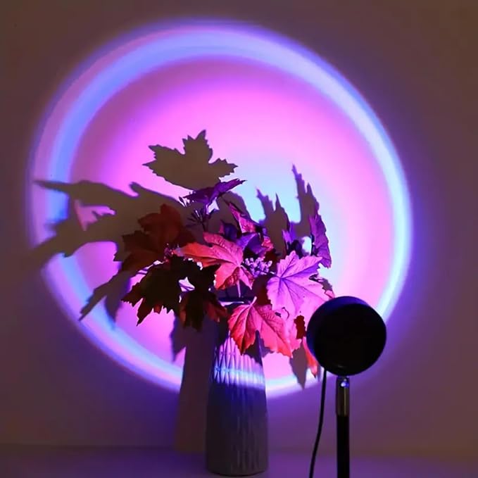 Sunset Lamp with APP & Remote Control,16 Colors Night Light 180° Rotation Rainbow 4 Modes Setting for Photography/Selfie/Party/Home/Living Room/Bedroom Decor, Gifts Women