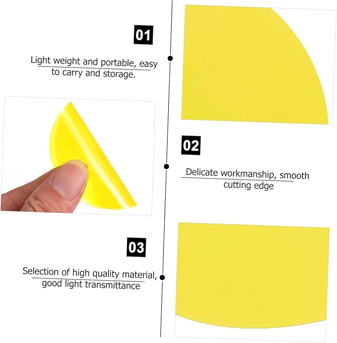 10pcs Colorful Sunset Light Films Filters for Lamps Smooth Light Transmittance Easy to Carry Create Stunning Effects for Photography and Decor