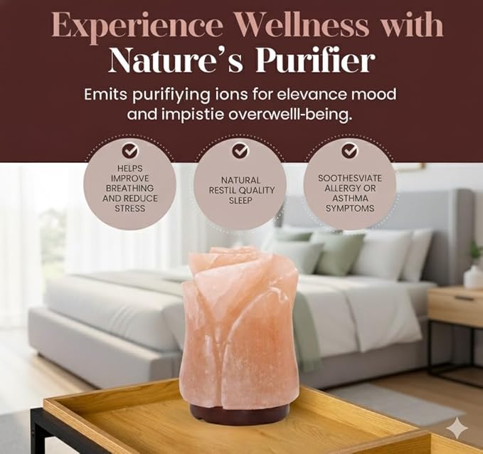 HL Himalayan Pink Salt USB Multi Colored lamp (Flower)