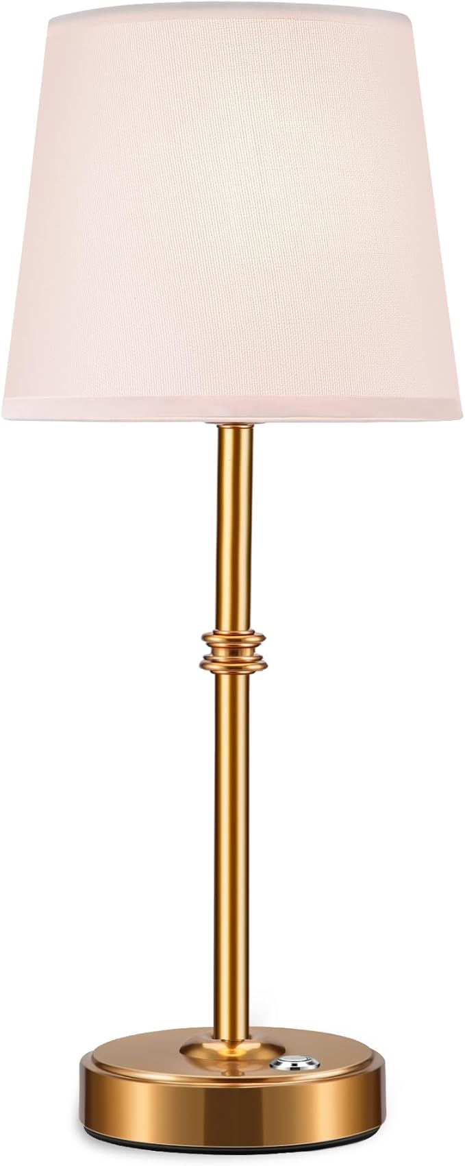 Rechargeable LED Cordless Table Lamp, 5200mAh Battery Operated, 3 Level Brightness, Portable Night Bedside Lamp, Ambient Desk Light for Home Decor, Patio, Restaurant, Dinning(Antique Brass)