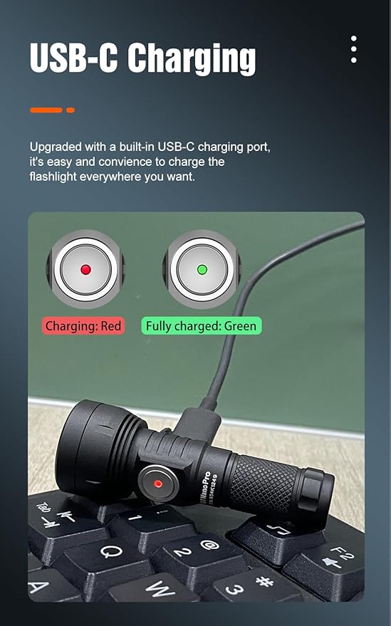 LUMINTOP GT Nano Pro Keychain Flashlight 1600 Lumens Mini Flashlight 152 Meters Beam Distance, Rechargeable Battery (Black)