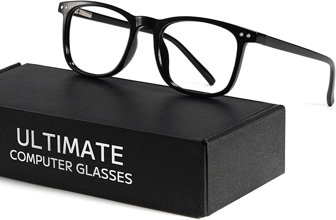 TIJN Sleep Glasses Blue Green Light Blocking Dual AR Coatings Amber Lens for Computer Gaming Screen Fatigue & UV Protection
