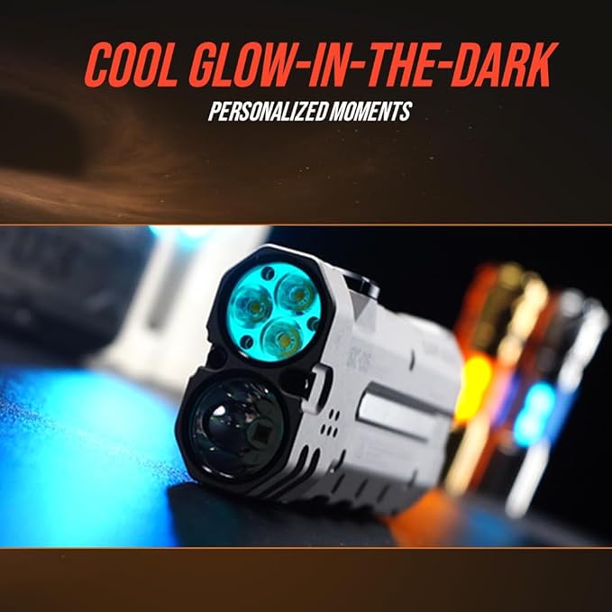 LOOP GEAR SK05PRO Mao 4360 Lumens Flat EDC Flashlight, 8000mAh Rechargable Flash Light Combines Floodlight Spotlight and Sidelight Idea for Emergency Camping - IP68 with Magnetic and Back Clip