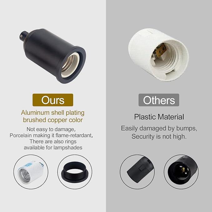 Pendant Light with Plug in Cord Hanging Vintage Hemp Rope Swag Lamp Kit Twisted Lantern Cords with Switch Replacement Industrial Farmhouse DIY Fixtures Porcelain Socket Set Black Holder 15ft 2Pack