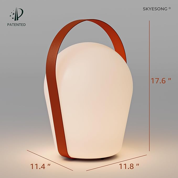 Outdoor Floor Lamp,Solar Lights Outdoor,Solar Lanterns Outdoor Waterproof IP65,4000mAh Li-ion Battery Smart Lamp,Outdoor Lantern for Backyard Decor,Table Lamp for Patio Decor,Terra Cotta,XL