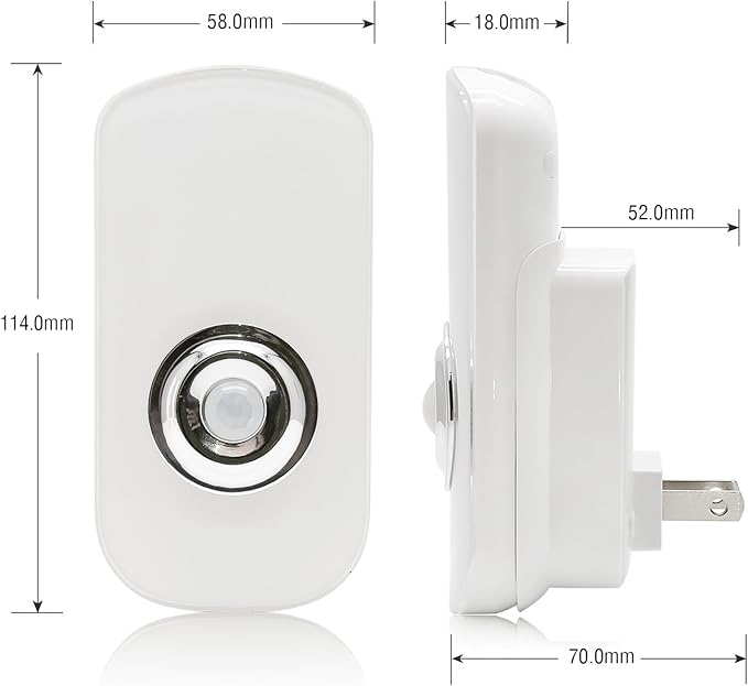 Sensky 3-in-1 Motion Sensor Night Light Plug in, Rechargeable Flashlight, Emergency Light for Bedroom, Bathroom, Living Room, Stairways, Hallways - Cool White