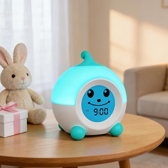 iHoo Ok to Wake Kids Alarm Clock, Toddler Sleep Training Clock with Touch Night Light, Nap Timer Gift for 2-9 Years Girls Boys