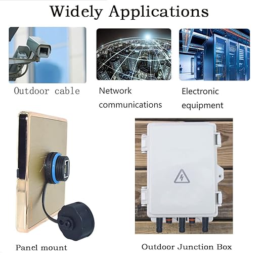 10PCS Shielded RJ45 Waterproof Panel Mount Connector IP68 Cat5/5e/6 8P8C Ethernet LAN Cable Coupler Female to Female Outdoor Network Adapter