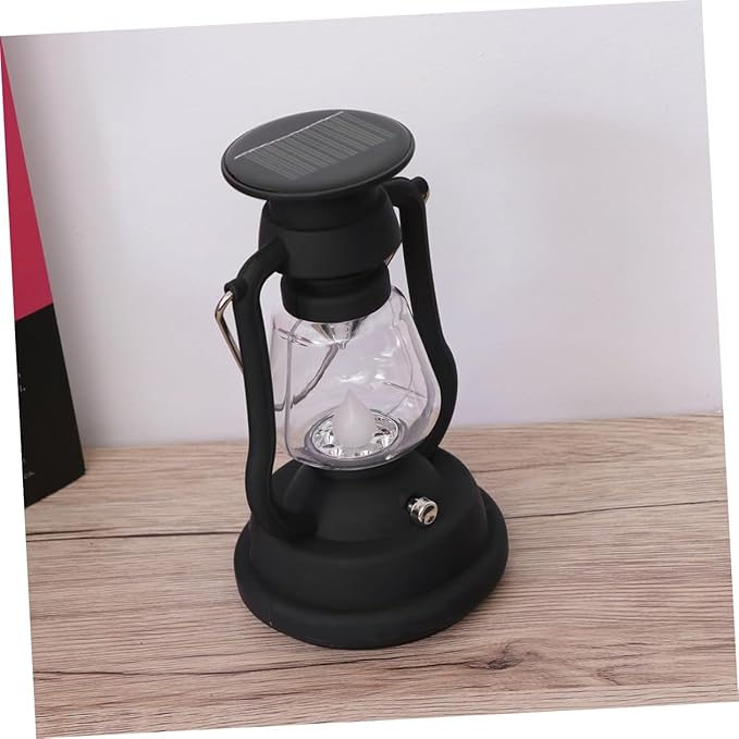 Solar Retro Camping Lantern USB Rechargeable Hand Crank Tent Light LED Portable Lantern for Hiking Emergency and Outdoor Use