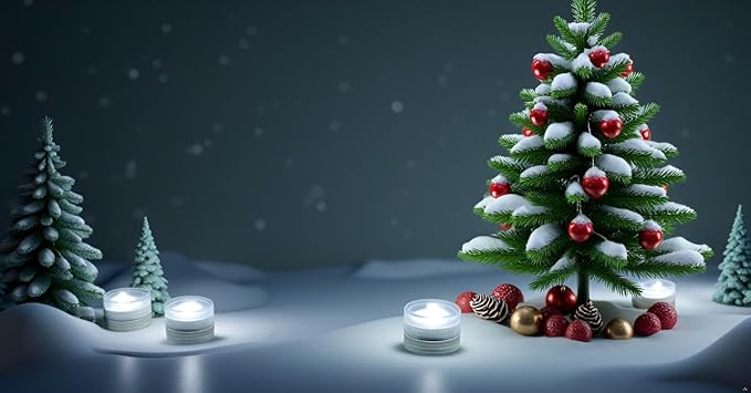 Mini Waterproof LED Christmas TeaLights - 20pcs Bright Battery Powered LED Puck Accent Light for Party Events Wedding Centerpiece Vases Lantern Paper Crafts Poll Pond Hot Tub Fountain Decor (White)