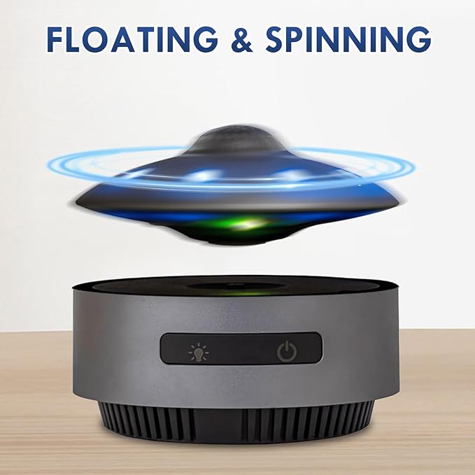 UFO Magnetic Levitation Bluetooth Speaker, Playing Music & Automatic Floating in The Air, HiFi Speaker with Bluetooth 5.0, 3D Sound, Cool Tech Gadgets for Men, Unique Gifts for Home Office Décor