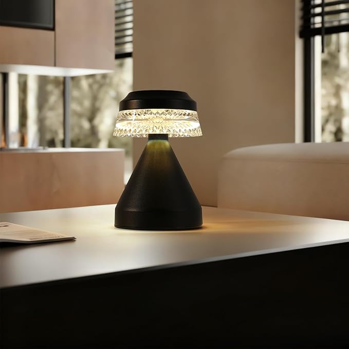 Rechargeable Cordless Table Lamp, 2600mAh Battery Operated Table Light | 3 Color | Stepless Dimming, for Bedroom, Cafe, Camping, Bar, Dining Table, Restaurant