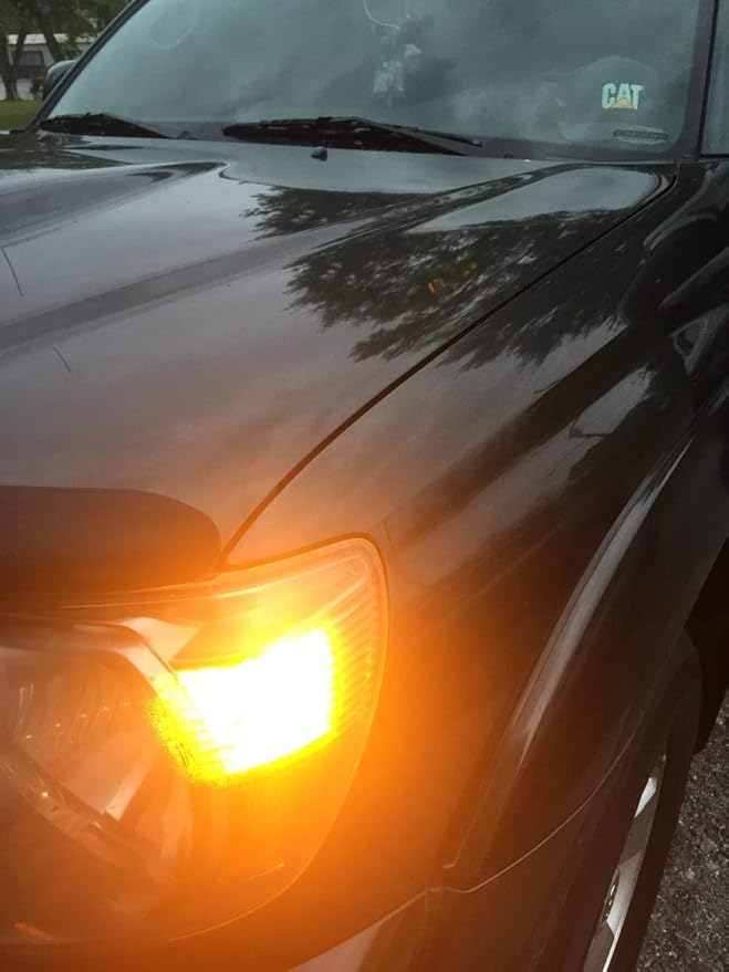 194 LED Bulbs Extremely Bright Amber Yellow 5630 Chipsets 168 2825 175 T10 W5W LED Replacement Bulbs for Car Interior Map Dome Door Courtesy License Plate Lights(Pack of 10)