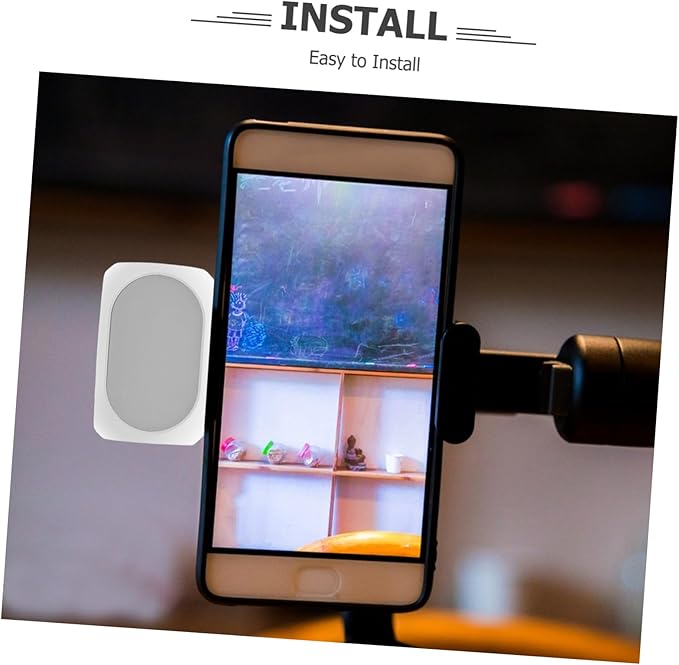 HOMSFOU 1set Portable Magnetic Fill Light for Phone Adjustable Brightness Compatible Stabilizer Compact Pocket for Vlog and Photography