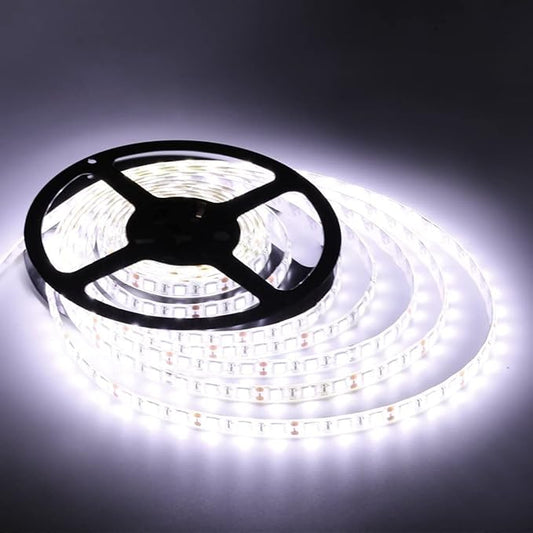 Flexible LED Strip Lights,600 Units LEDs,LED Strips,Waterproof,12 Volt LED Light Strips, Pack of 16.4ft/5m,for Holiday/Home/Party/Indoor/Outdoor Decoration (Waterproof&White&1Pack)