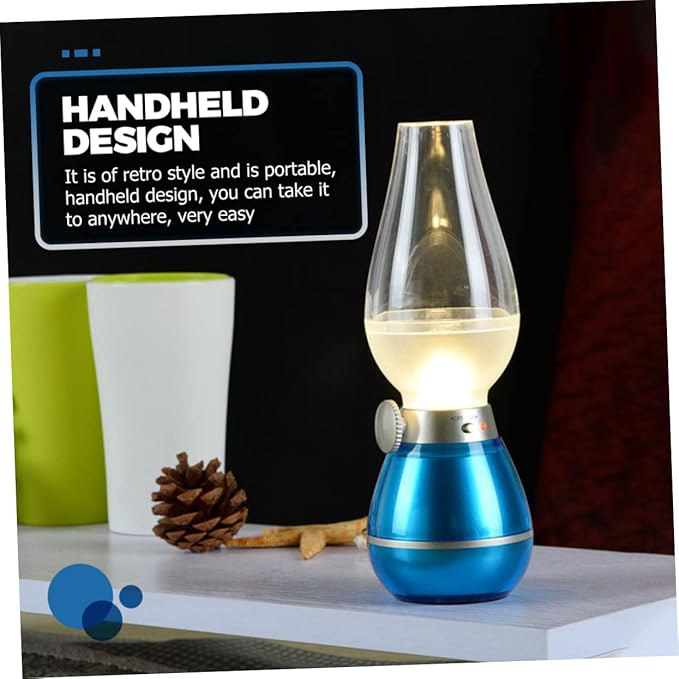 Portable Rechargeable Retro Kerosene Lamp Multi-Functional Lighting for Indoor Use for Home Decor Camping and Nightstands Selection