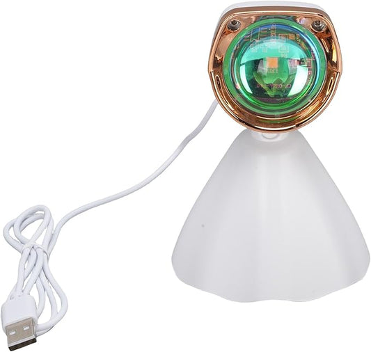Sunset Projection Lamp, USB Powered Ambient Light for Bedroom, Selfie Background, Indoor Decoration - Warm Ambiance, Versatile Use, Enhances Photos and Videos