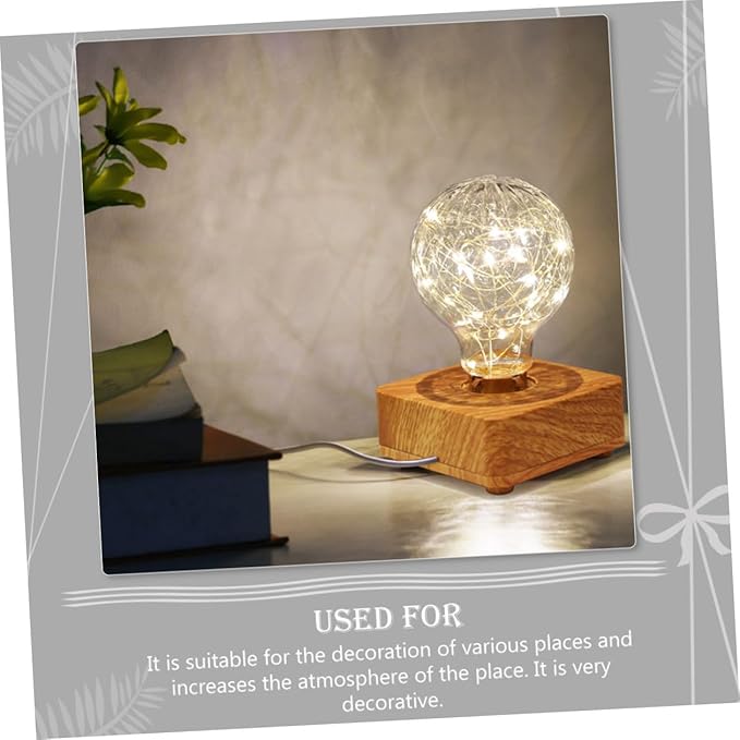 USB Rechargeable Wooden LED Night Lamp for Bedroom Bedside Desk Warm Light Table Lamp for Dorm Decor and Home Ambiance Portable and Easy to Use Bedside Decor