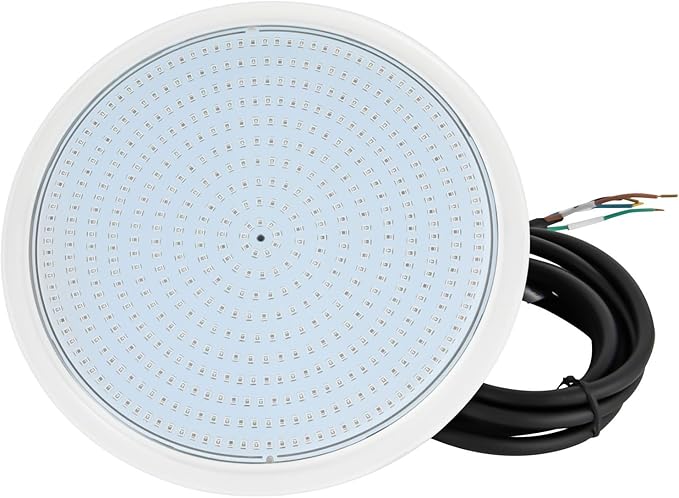 Eapmic 12V 45W Pool Light Underwater Color-Change LED Lights RGB IP68 Without Remote(45W,Style 3)