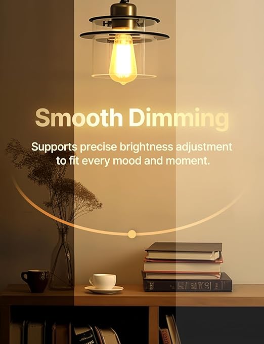 MOES 3 Way Smart Star Ring Dimmer Switch, 2.4GHz WiFi Dimmable Light Switch,Neutral Wire Required, Smart Life APP Remote Control, Works with Alexa & Google Assistant, Timer & Schedule White 2 Gang