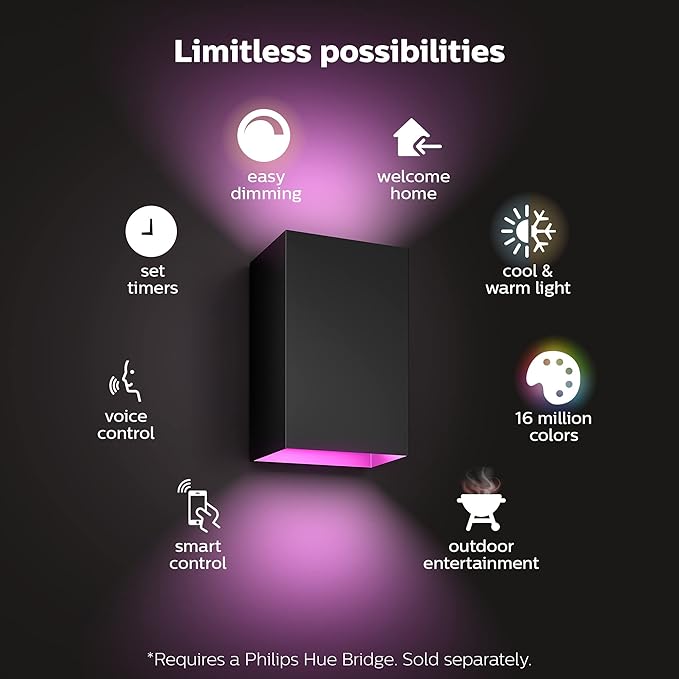 Resonate Hue WACA NAM wall Lantern LED