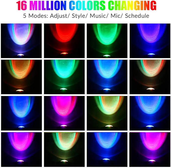 10W 12V 16 Million Colors LED Pond Light- 900LM IP68 Waterproof Outdoor Landscape Light with APP Control and 98.4-Inch Adapter for Landscape Fish Tank Pond Swimming Fountain Garden