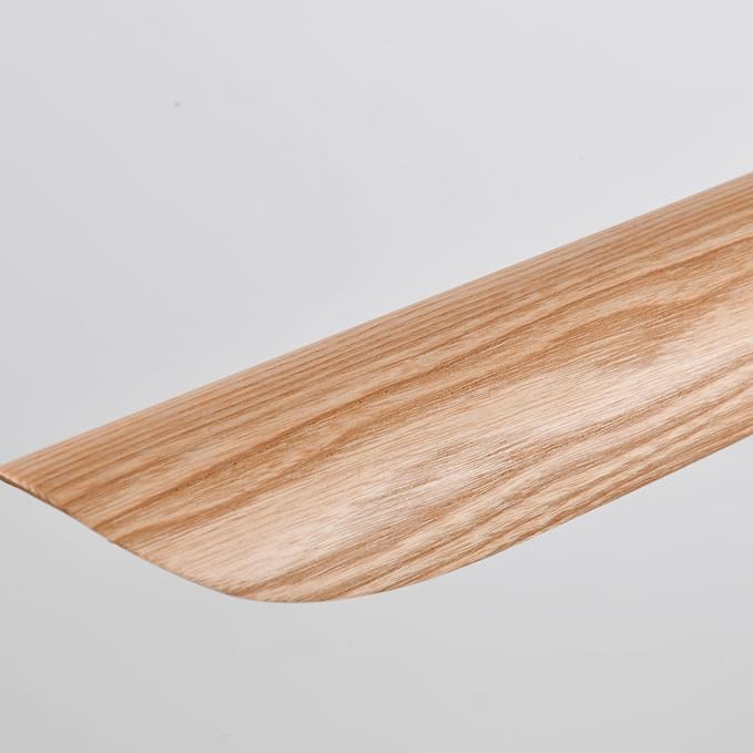 39" 24W Wood LED Linear Pendant Light Fixture,Dimmable Pool Table Island Lights,Modern Linear Hanging Chandeliers,for Dining Room Kitchen Island,Pool Table Lights,Natural Wood Color