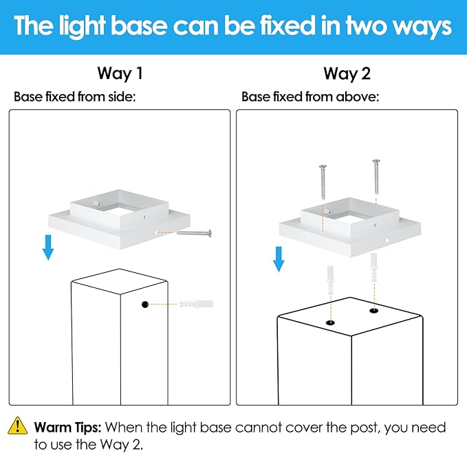 Mlambert 4 Pack Solar Post Lights Outdoor, Waterproof Fence Cap for Deck, 4x4 6x6 Wooden Vinyl Outdoor Lights with Shinning Effect, White