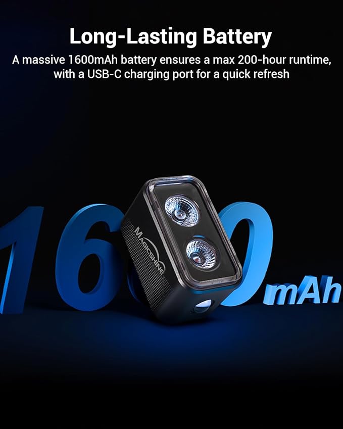 Magicshine SEEMEE 300 Bike Taillight,300 Lumen Bike Tail Light,5 Night & Daytime Modes,Smart Brake Sensor IPX6 Waterproof USB-C Rechargeable Rear Bike Light for Night Riding