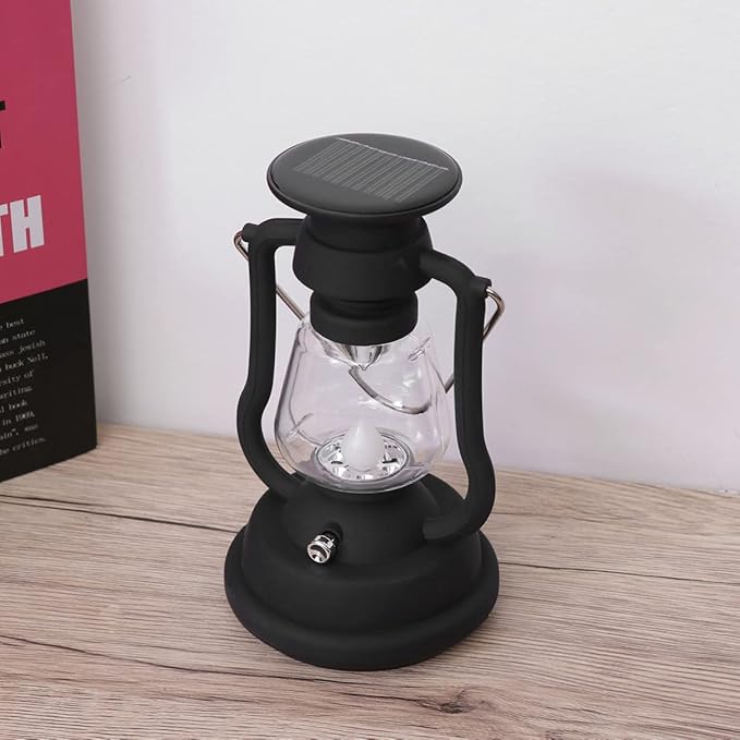 Solar Retro Horse Lamp Rechargeable Camping Light Led Lantern for Hiking USB Powerbank Outdoor Tent Light