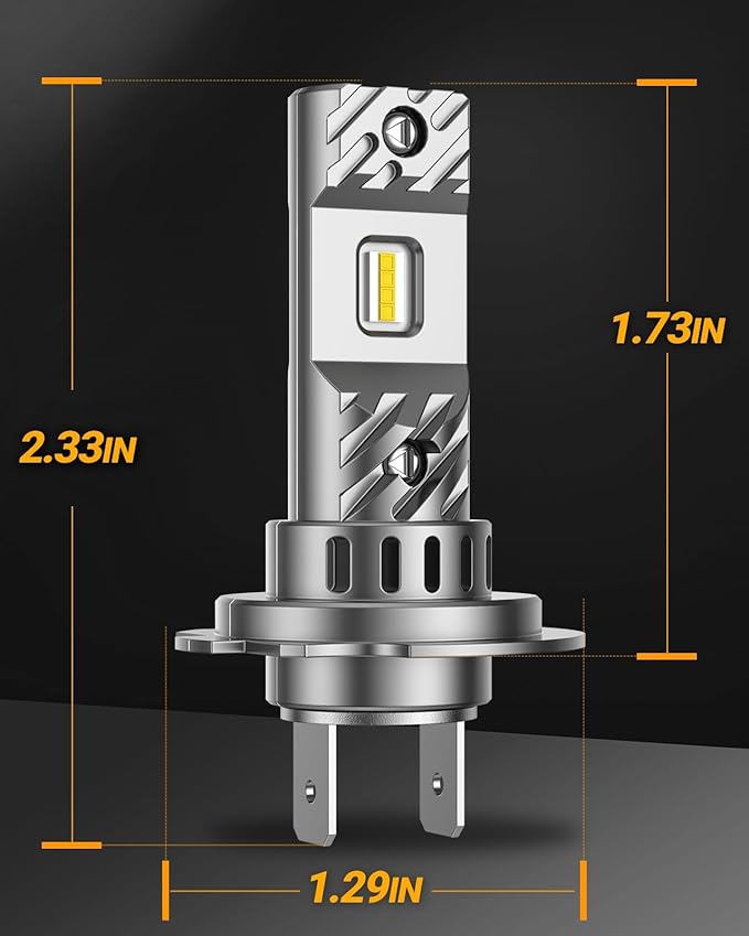 SEALIGHT H7 Bulbs 36000LM Ultra-Bright S6 H7 Dual Bulbs No Adapter Required No Cordless, 6500K White Light, 60000+Long Lifespan, 1:1 Design Plug-N-Play, Marker Light Assemblies, Pack of 2