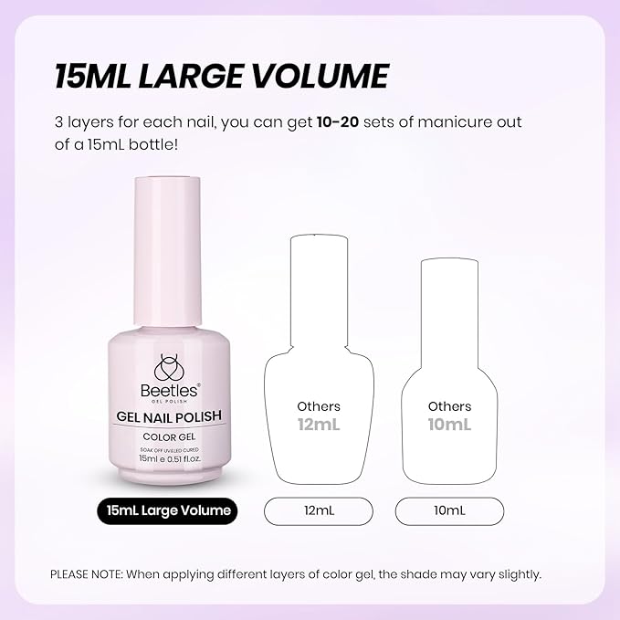 Beetles French Tip Gel Polish Set - Spring White Pink Gel Nail Polish Set 15ML Full Size Soak Off UV LED with 2 Styles Classic French Nail Art Sticker Sheets Manicure DIY Home Salon Gifts for Women