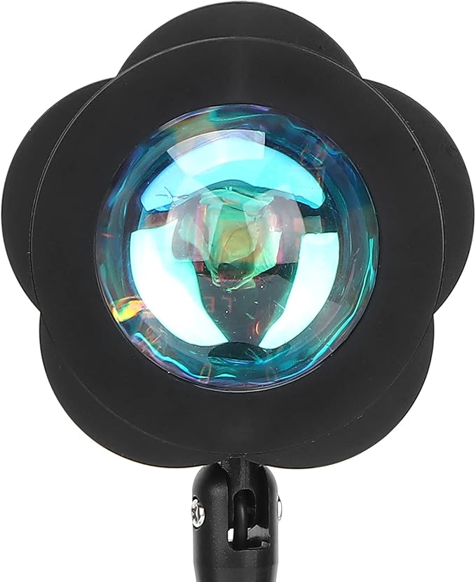Sunset Projection Lamp, LED Atmosphere Light with 180 Degree Rotation, USB Powered Rainbow Sunset Night Light for Room Decor, Photography, Studio and Romantic Ambience (Sunset Red)