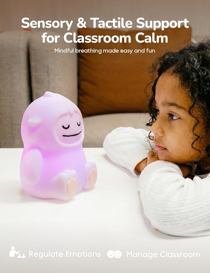 Breathing Pal 'Yoyo' - Mindfulness Breathing Light, Guided Visual Meditation Breathing Light, Anxiety Relief Items for Calm Down Corner/Meditation/Sleep Aid for Adult/Kid