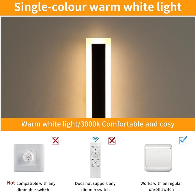 Mikeru Upgraded Widened 2pack 57inch Long LED Wall Light Fixtures, 3000k Exterior Lighting Fixtures Ip65 Waterproof Rust Outdoor Light Fixtures Hardwire Wall Mount Porch Lights Outdoor for Garage