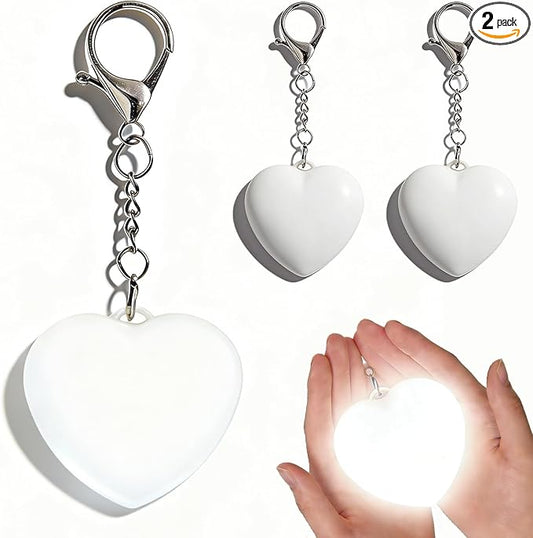 2 Pack Heart Purse Light Gifts,Rechargeable Mini Light Up Purse Lamp Gifts for Teen Girls Boys,Heart-Shaped Mini Bag Night Lamp Easter Basket Stuffers for Kids
