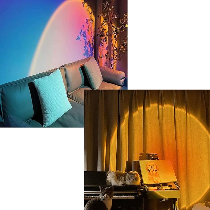 Sunset Lamp Sunset Projection Lamp With Remote Sunset Lamp Projection Sunset Projector Rainbow Projection Night Die Cut Decoupage Sheets For Card Making