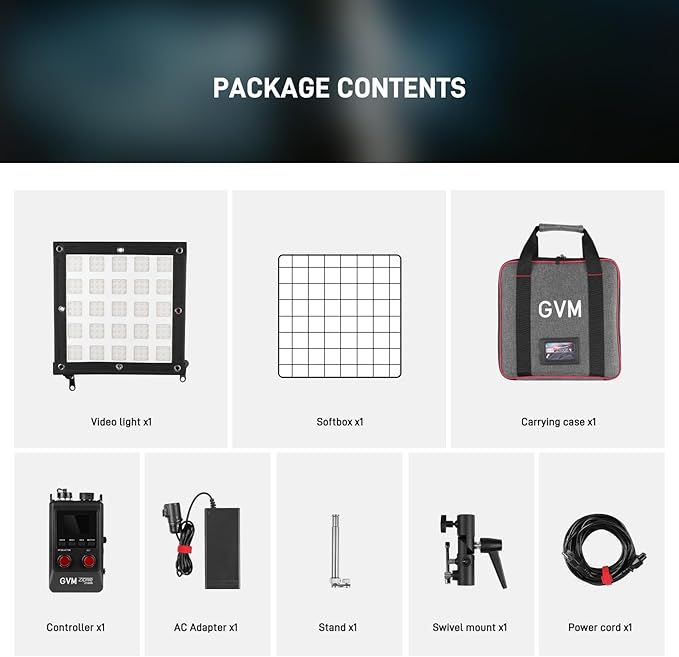 GVM 100W RGB Flexible Led Video Light, 2700K~6800K, Flexible Folding LED Panel Light, 12 Lighting FX with Soft Box, APP Control GVM Lighting for Photography