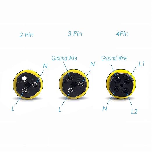 IP68 Waterproof Junction Box 4 Way/4 Pin Outdoor Connection Box, Cable Connector, Outdoor External Sleeve Coupler M20 4P Ø5-9mm, for Repair and Extend Power Cables,Black 2 Pcs.(M20 4P)
