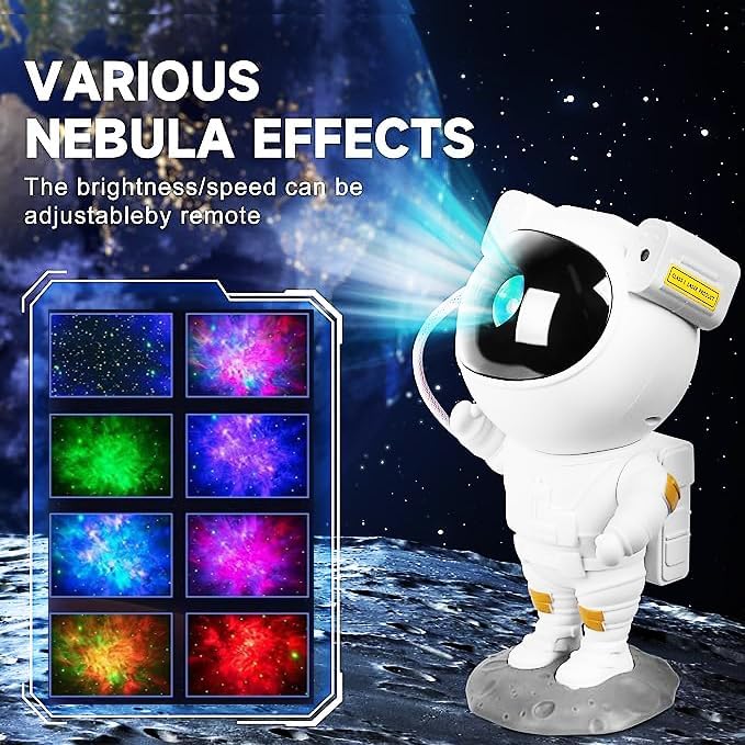 Star Projector Galaxy Night Light, Astronaut Galaxy Projector with Timer and Remote Control, Sunset lamp, Gift for Kids Adults for Bedroom, Birthdays,Christmas, Valentine's Day.