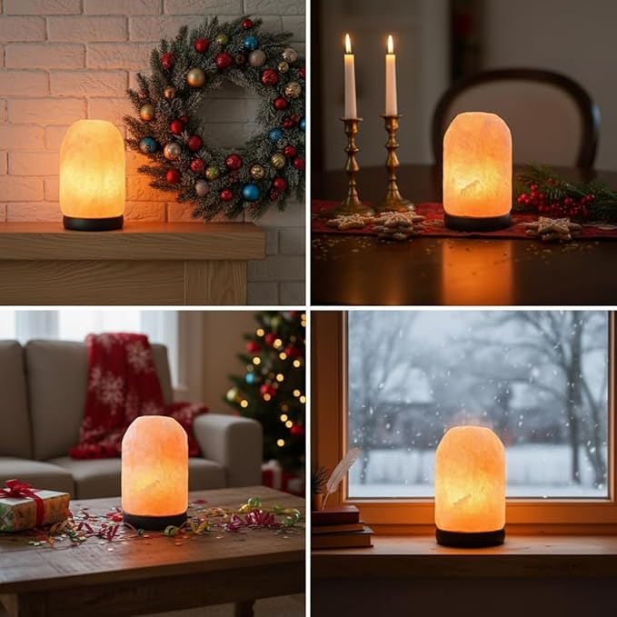 Small Remote Salt Himalayan Salt Lamp 16 Colors, Natural Crystal Salt Rock Lamp Hand Carved Night Lights, USB Salt Crystal Lamp Remote Control Salt Lamp for Home Decor and Gift (1.9lb)